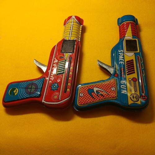 Pistola giocattolo latta - pistola,