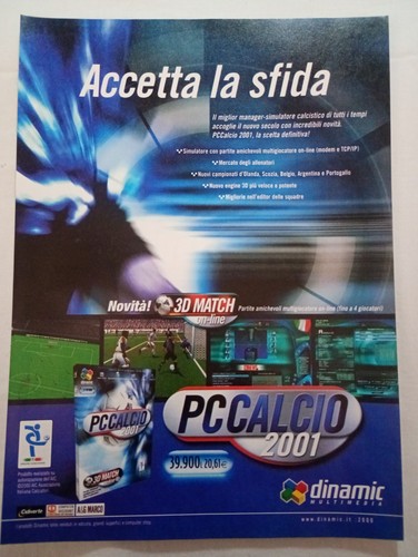 Calcio 2001 pubblicità - 2001,