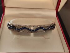 Bracciale  DAMIANI donna oro bianco con brillanti e zaffiri