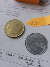 Moneta da  200 lire DEL 1996