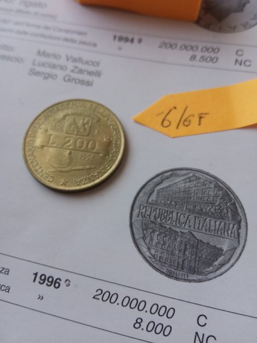 Moneta 200 lire del 1996 - 200,