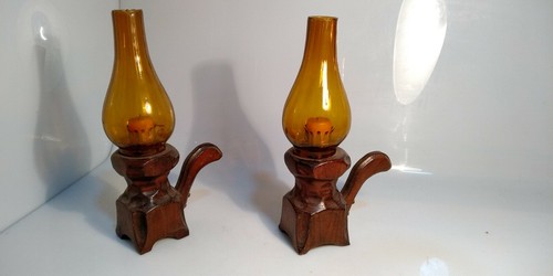 Coppia lampada candela - di, a