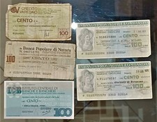 ZZ MINI ASSEGNI ANNI 70 CINQUE