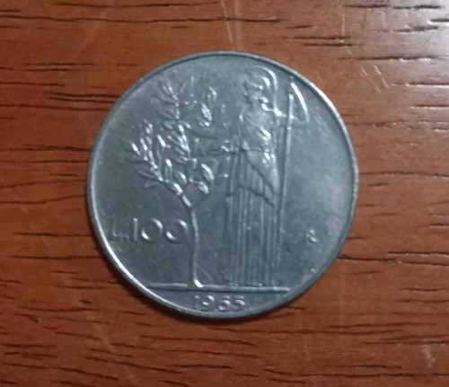 Moneta 100 lire 1965 - moneta,