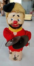 Pagliaccio Clown Con Piatti Made In Japan con Chiavetta Da Revisionare Pupazzo