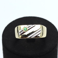 Anello uomo due ori - , con