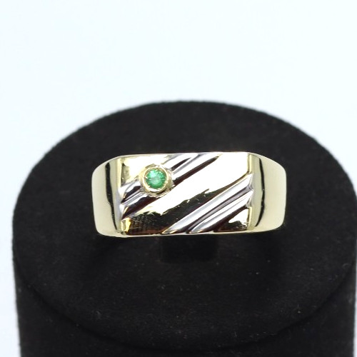 Anello uomo due ori - , con