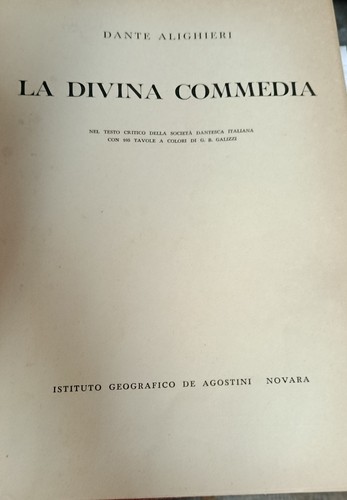 Agostini dante alighieri la - de,