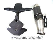 TERMINALE SCARICO SPORTIVO OMOLOGATO IN CARBONIO + PORTATARGA MV AGUSTA F4 1000