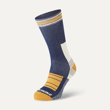 Sealskinz Norwich Calza da Escursionismo Impermeabile Freddo Media Lunghezza - Blu