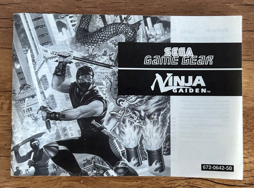 Sega game gear ninja - sega,