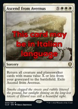 MTG ASCEND FROM AVERNUS FOIL EXC - ASCESA DALL'AVERNUS 5 - CLB - MAGIC