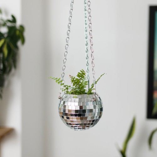 Disco ball hanging planter - hanging,