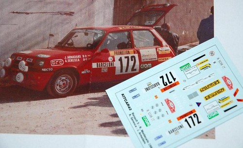 Decal calca renault - 1/43,