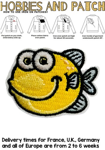 Patch pesce giallo - , palla