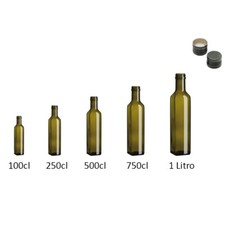 AMBROSIO Bottiglie Marasca Uvag Per Olio + Tappi A Vite – Varie Misure