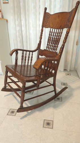 Sedia dondolo legno - in,