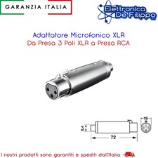 Adattatore Microfonico XLR Da