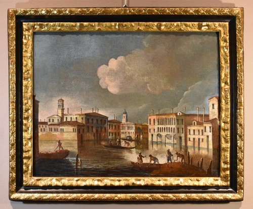 Dipinto antico venezia tironi - dipinto,