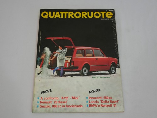 Quattroruote rivista dicembre - rivista,