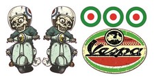 6 adesivi vintage VESPA