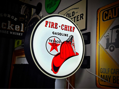 Texaco fire chief - texaco, lightbox