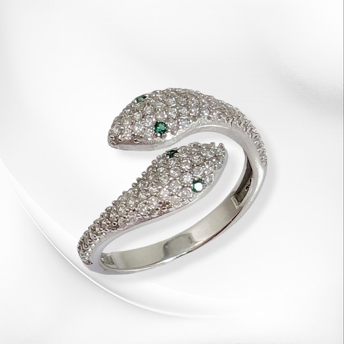 Anello serpente argento