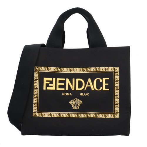 Borsa tote fendi 8bh395 tela - borsa,