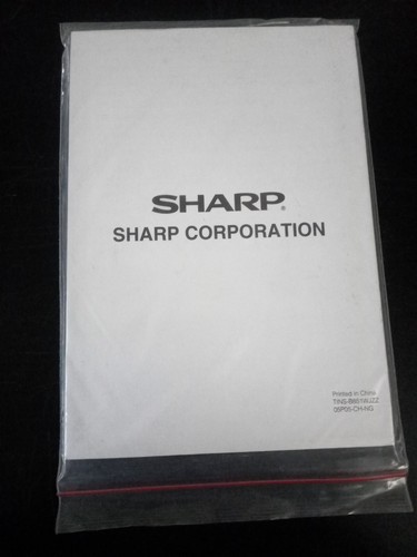 Istruzioni manuale sharp - istruzioni,