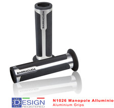 BARRACUDA Manopole RACE ARGENTO 120 mm + Tiragas per KAWASAKI EN 500 - ER 5 500