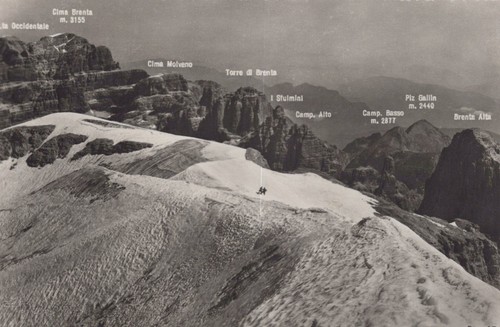 Cartolina dolomiti brenta - cartolina,
