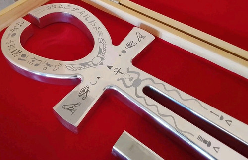 Gold ankh key life - key,