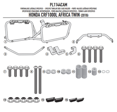 Givi kit portavaligie laterale - givi,