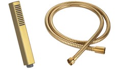 Doccetta Oro Rettangolo Con Flessibile Doccia Glamour