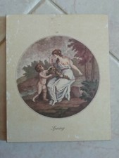 quadro quadretto stampe le 4 stagioni stampe su legno cornici 