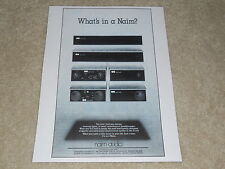 Pubblicità audiofila NAIM