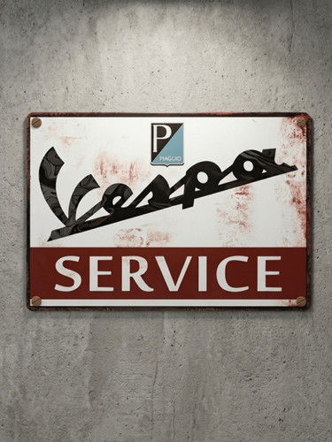 Insegna metallo servizio - insegna,