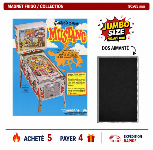 Magnet frigo mustang 90x65 - frigo,