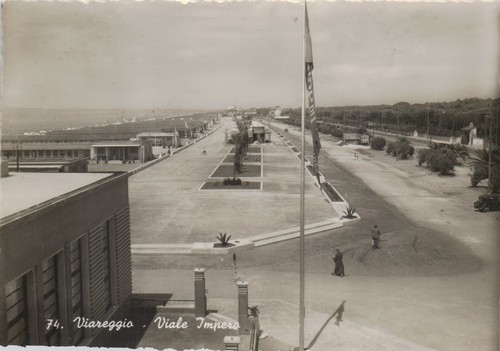 Cartolina viareggio viale - -,