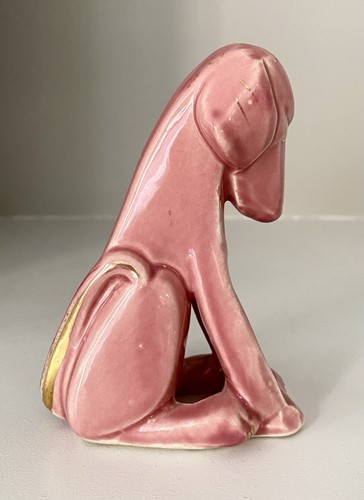 Statuina cane rosa art deco - cane,