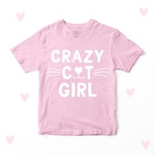 T-shirt ragazza gatto pazzo