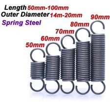 2Pcs Expansion Spring Tension Extension Expanding Extending Springs Wire Dia 2mm