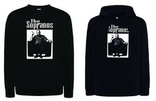 Felpa Tony Soprano cinema con cappuccio o girocollo nera sopranos serie tv