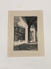 Giuseppe Nino Ramorino, Palazzo Della Ragione Milano. Acquaforte 1926