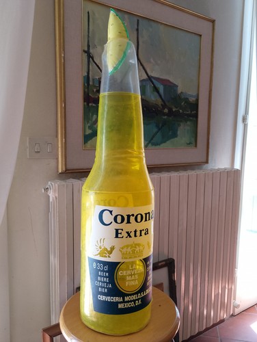 Bottiglia birra corona - bottiglia,