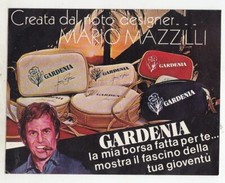 Adesivo GARDENIA Borse MARIO MAZZILLI designer FRANCO CALIFANO  sticker vintage
