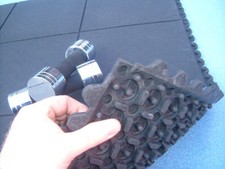 TAPPETINI IN GOMMA AD INCASTRO TAPPETINO PALESTRA 3'x3' (90x90cm) 14mm CONSEGNA GRATUITA