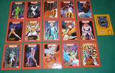 CAVALIERI DELLO ZODIACO LOTTO 16 CARD FOIL VINTAGE PESCI PHOENIX SIRIO ANDROMEDA