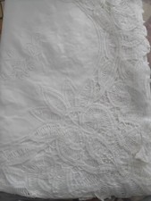 Coperta ricamata pizzo - coperta,