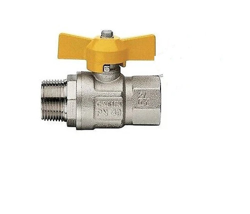 Valvola sfera gas maschio - sfera,